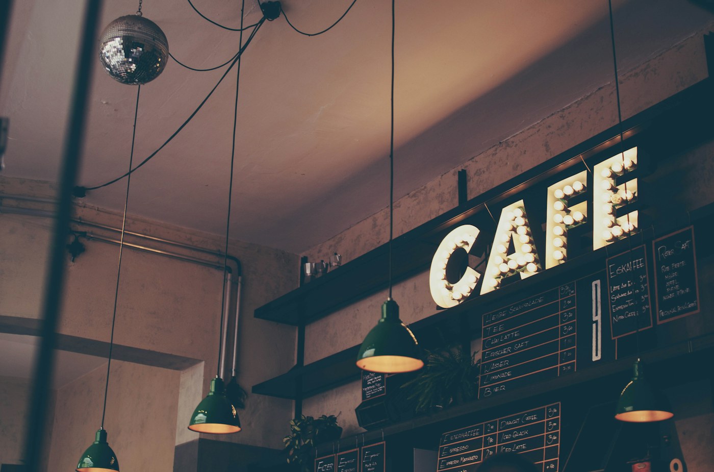 Illustrative photograph of a cafe